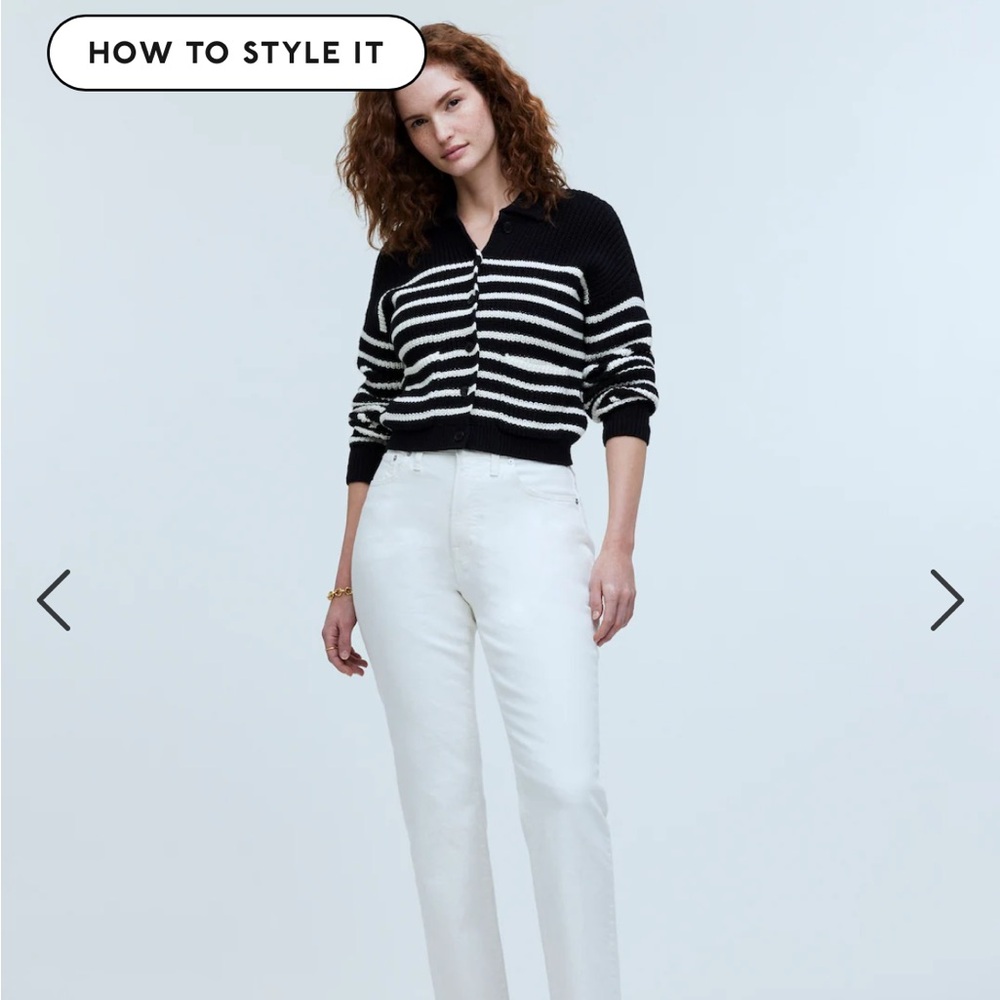 Madewell Curvy Perfact Vintage jeans in Tile White. Size 30. NWT. Never worn.